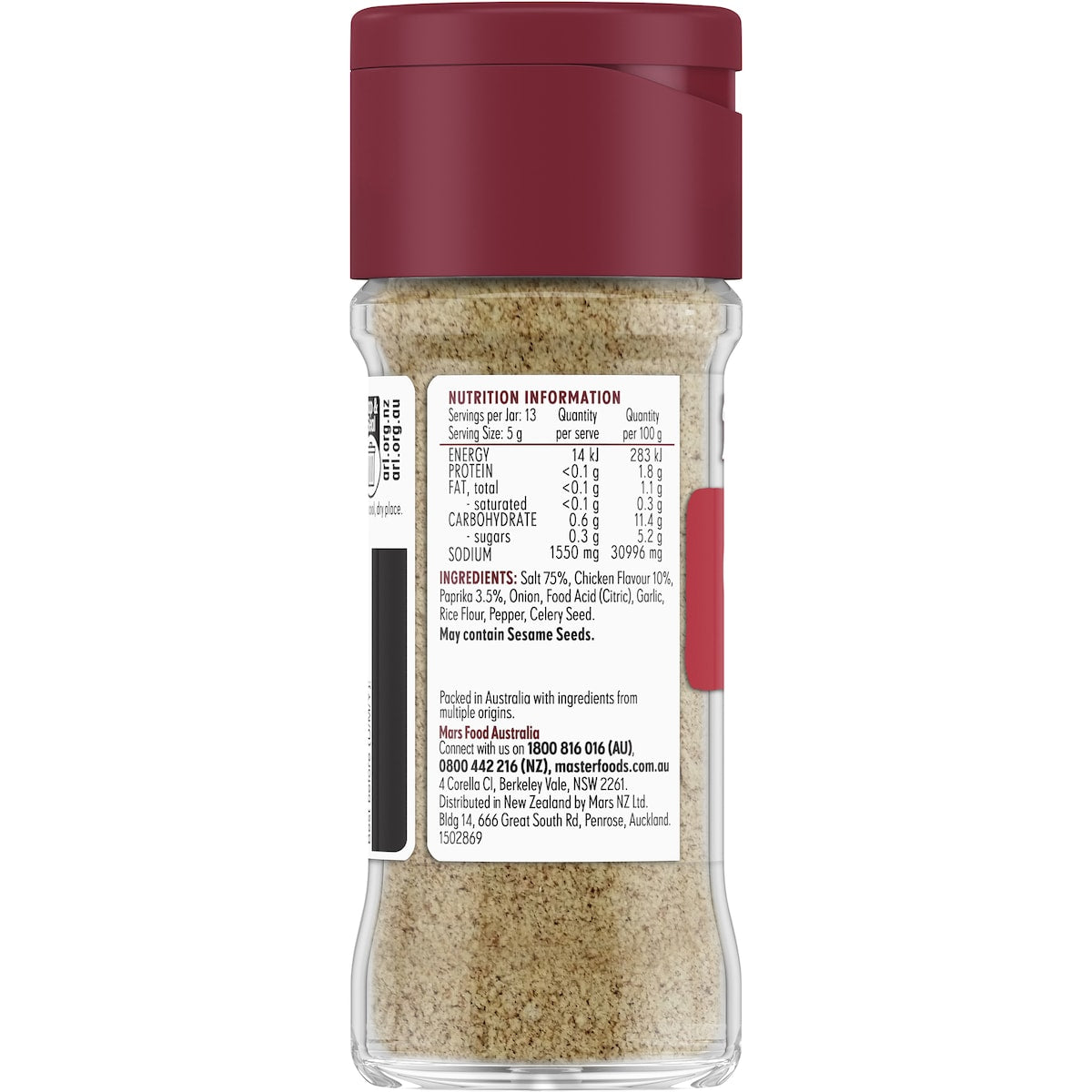 MasterFoods Chicken Salt 65g