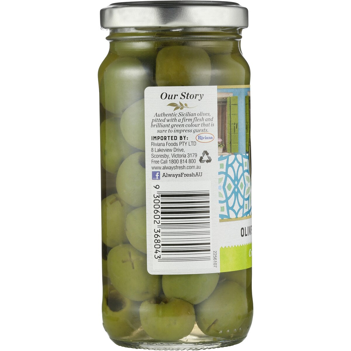 Always Fresh Sicilian Olives Pitted 230g