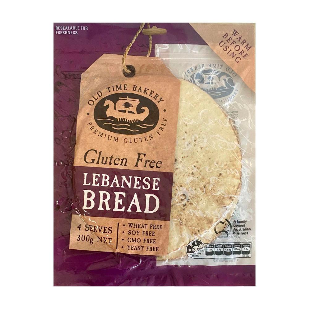 Old Time Bakery Gluten Free Lebanese Bread - 300g