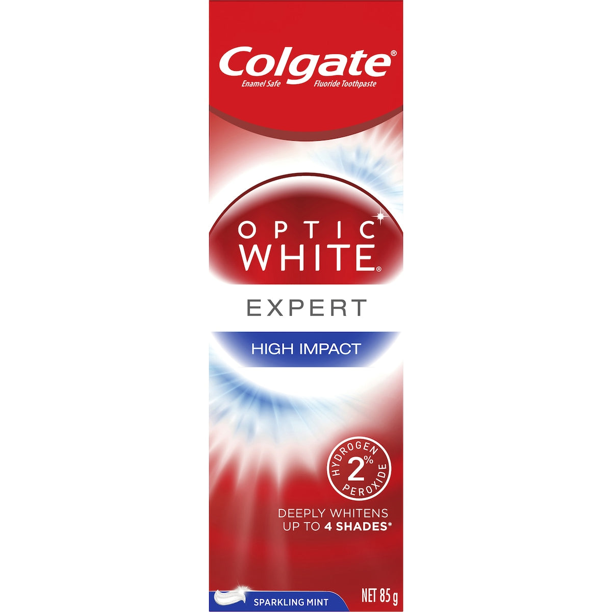 Colgate Optic White Teeth Whitening Toothpaste High Impact 85g