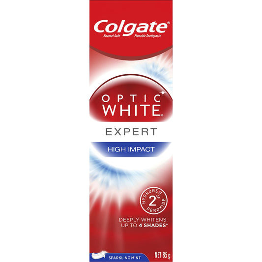 Colgate Optic White Teeth Whitening Toothpaste High Impact 85g