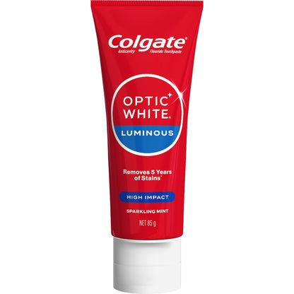 Colgate Optic White Teeth Whitening Toothpaste High Impact 85g