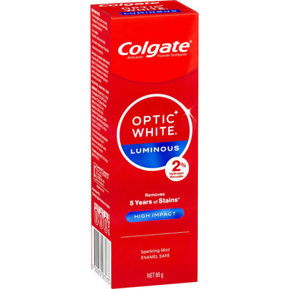 Colgate Optic White Teeth Whitening Toothpaste High Impact 85g