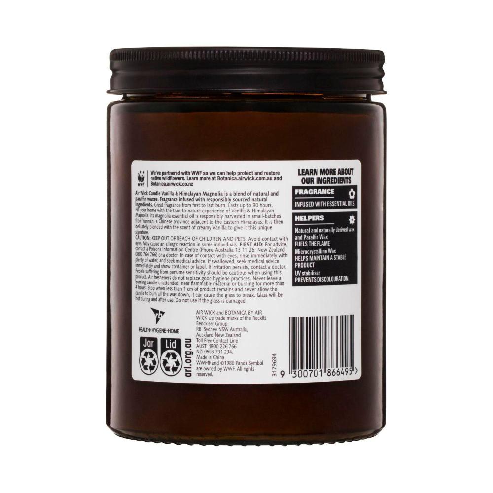 Botanica By Air Wick Scented Candle Vanilla & Himalayan Magnolia - 1 each