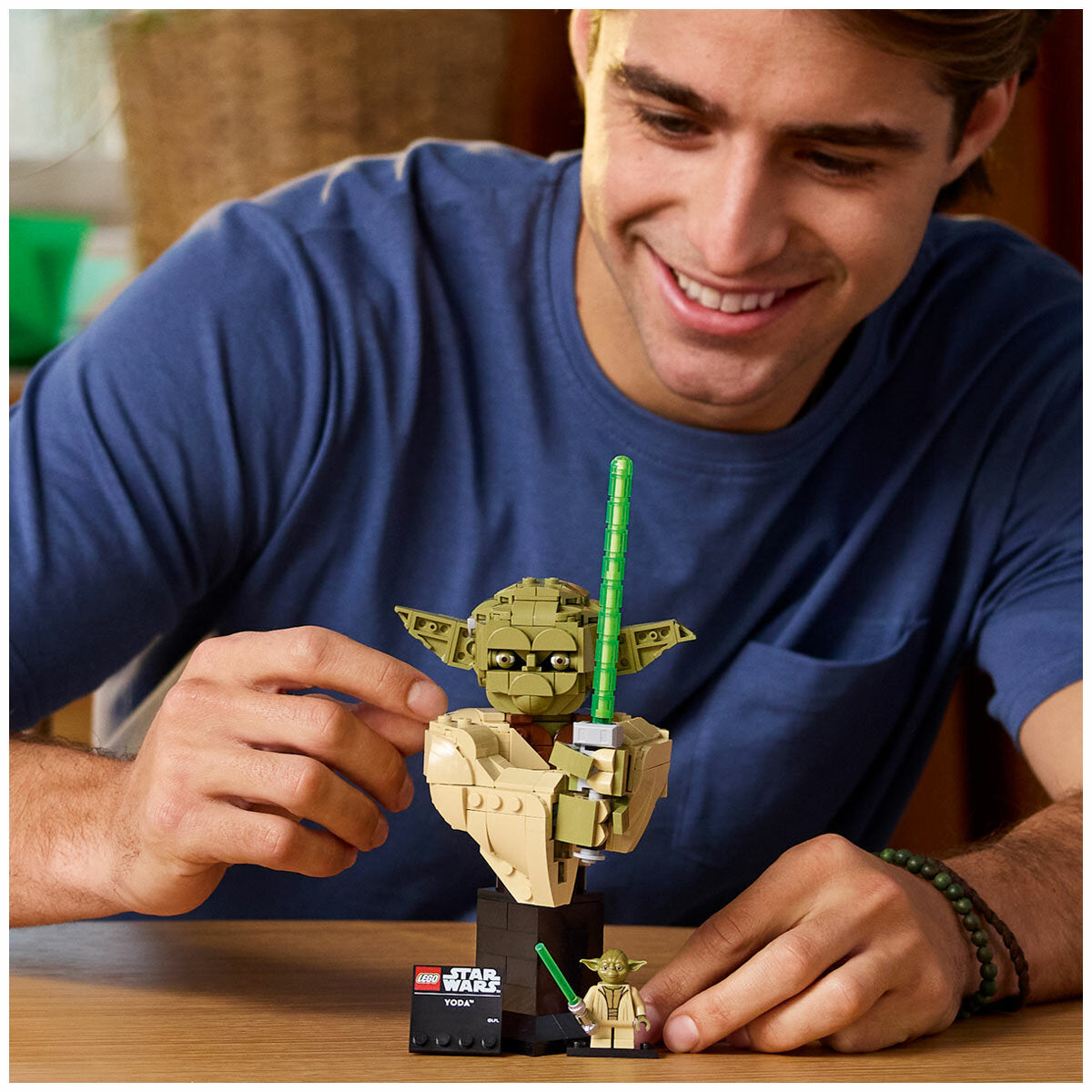 LEGO Star Wars Yoda Bust 75438 399-Piece Collectible Set