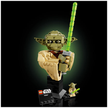 LEGO Star Wars Yoda Bust 75438 399-Piece Collectible Set