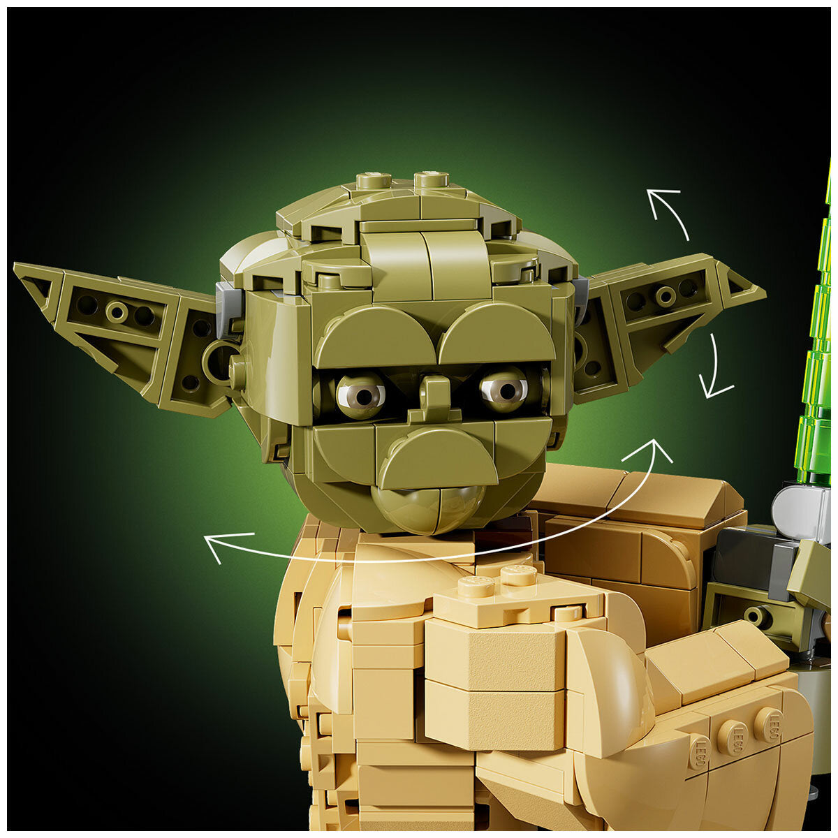 LEGO Star Wars Yoda Bust 75438 399-Piece Collectible Set