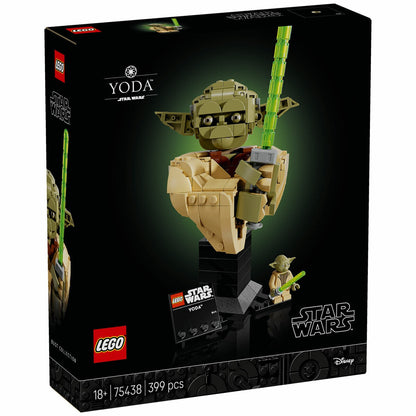 LEGO Star Wars Yoda Bust 75438 399-Piece Collectible Set