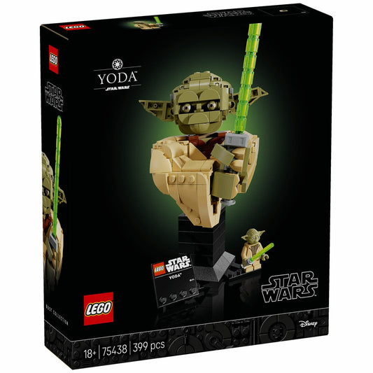 LEGO Star Wars Yoda Bust 75438 399-Piece Collectible Set