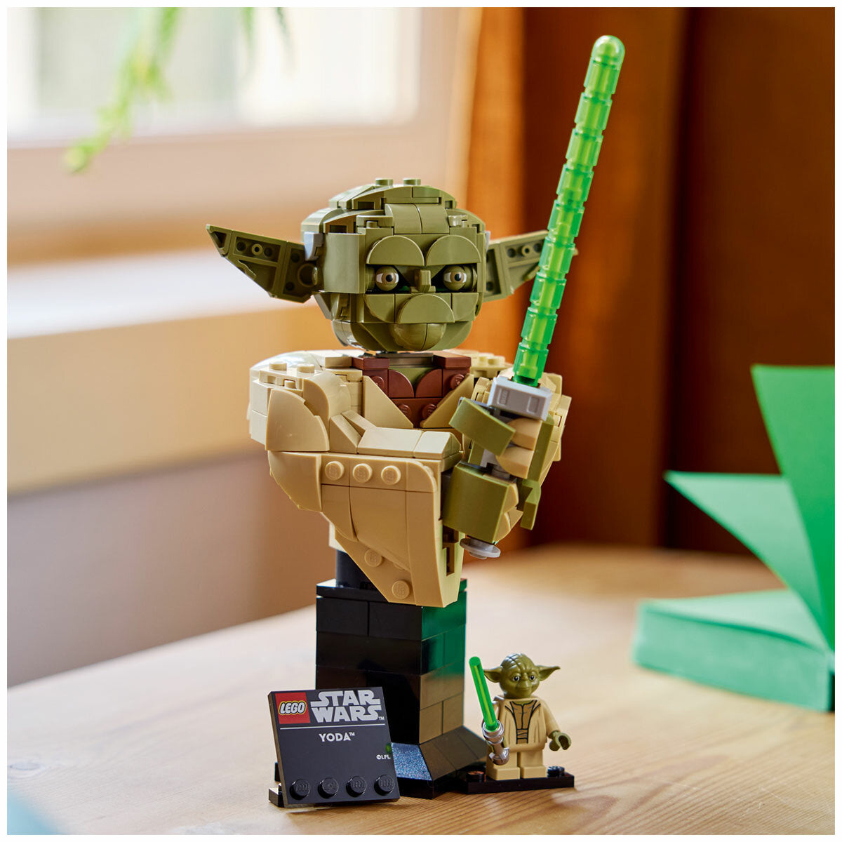 LEGO Star Wars Yoda Bust 75438 399-Piece Collectible Set