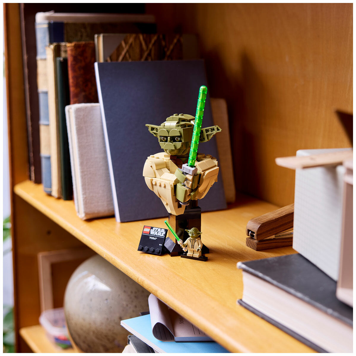 LEGO Star Wars Yoda Bust 75438 399-Piece Collectible Set