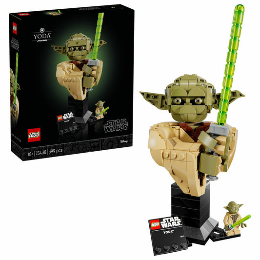 LEGO Star Wars Yoda Bust 75438 399-Piece Collectible Set