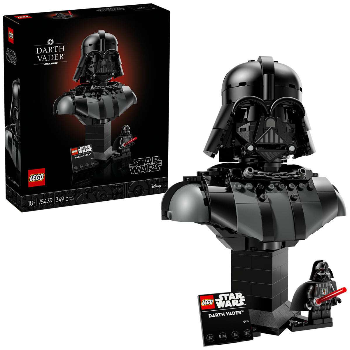 LEGO Star Wars Darth Vader Bust 75439 18+ 18cm Collectible Display