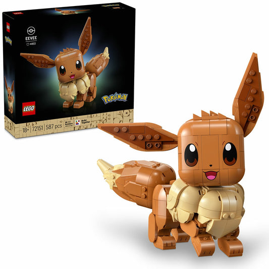LEGO Pokémon Eevee 72151 Posable 587-Piece Building Kit for Adults