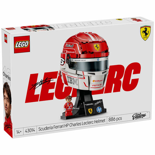 LEGO Scuderia Ferrari Charles Leclerc Helmet 43014 Rosso Monaco 886 Pieces