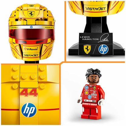 Lego F1 Lewis Hamilton Helmet Building Set Modena Yellow 43022 884 Pieces