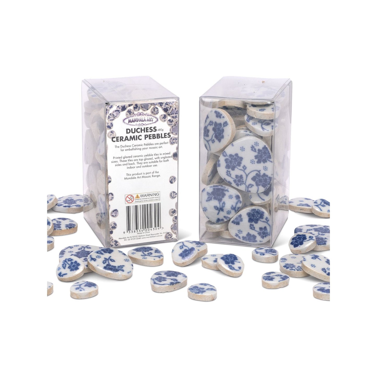 Mandala Art Duchess Ceramic Mosaic Pebbles - Mixed Size