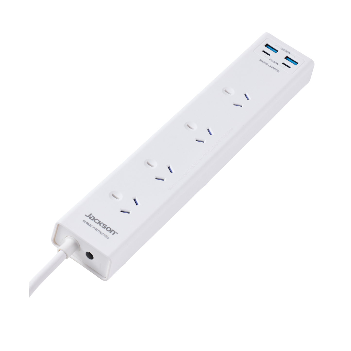 Jackson Powerboard - 4 Outlet - 1.75m - White