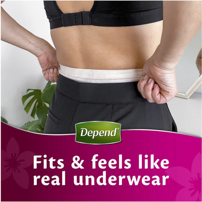 Depend Real Fit Super Incontinence Underwear For Women Large 8 Pack
