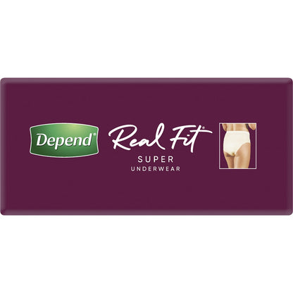 Depend Real Fit Super Incontinence Underwear For Women X-large 8 Pack