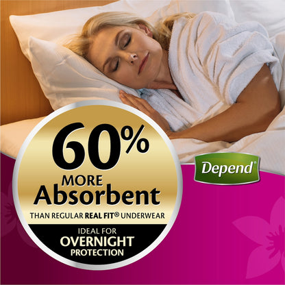 Depend Real Fit Super Incontinence Underwear For Women X-large 8 Pack