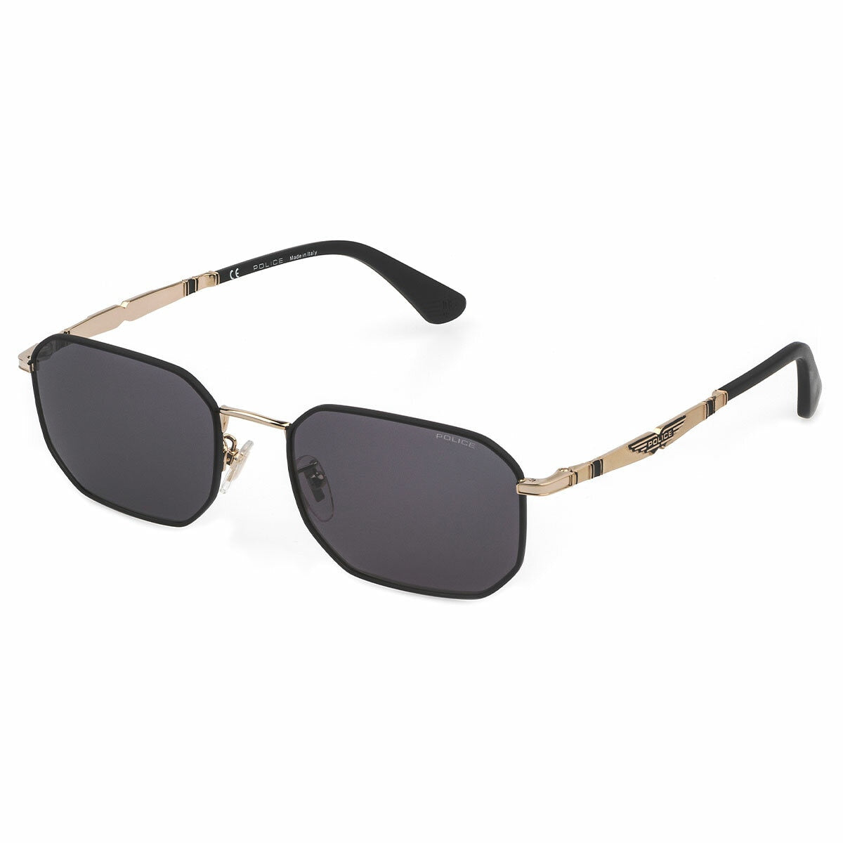 Police SPLE08N 540302 Men's Sunglasses Smoke Cat 3 Rose Gold/Black