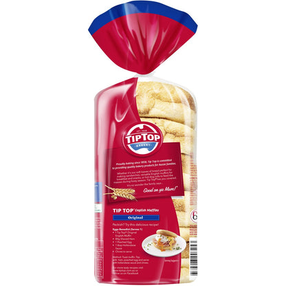 Tip Top English Muffins Original Bakery 6 Pack