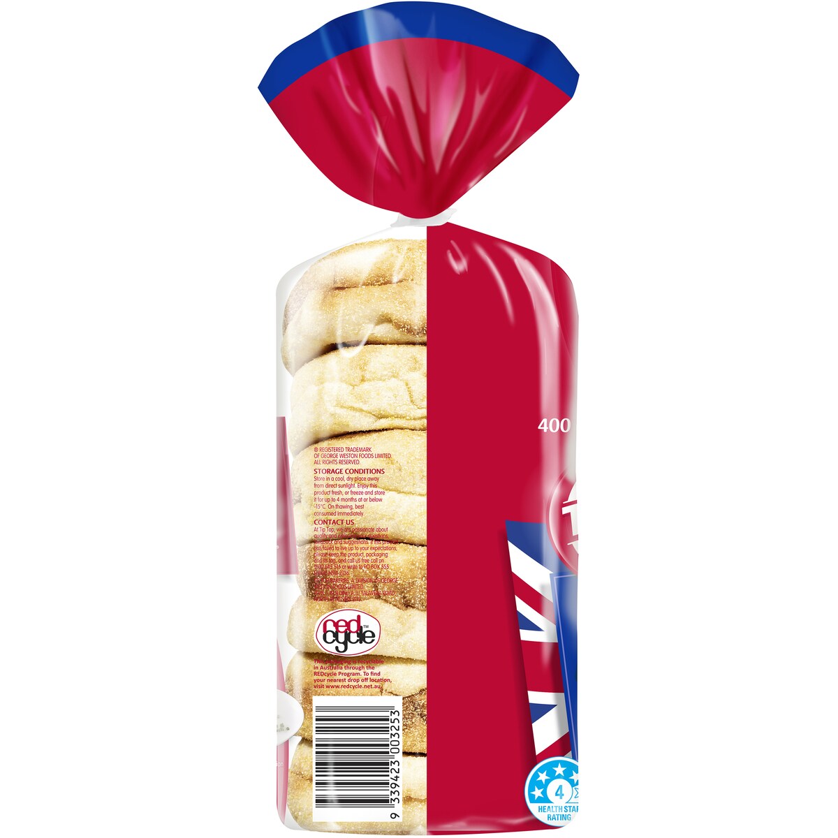 Tip Top English Muffins Original Bakery 6 Pack