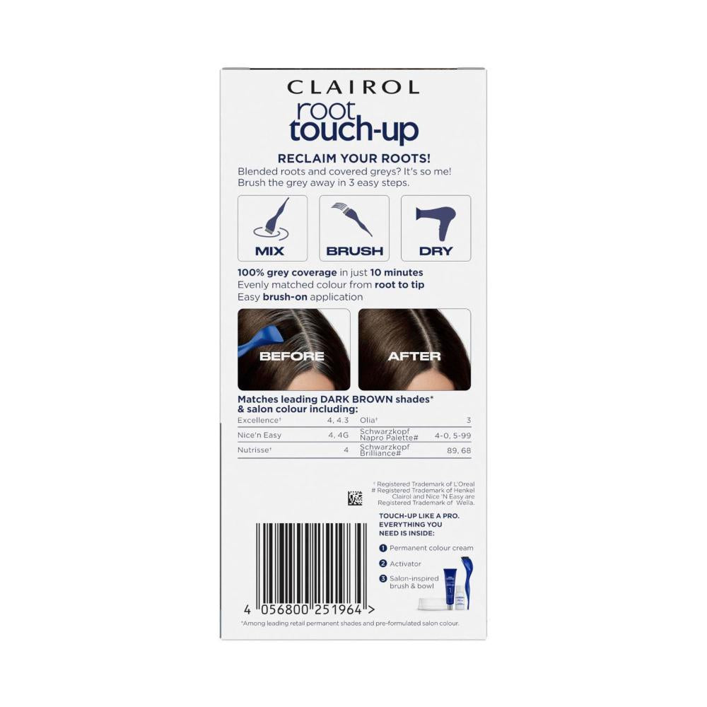 airol Root Touch Up Permanent Hair Colour - 4 Dark Brown - 1 pack