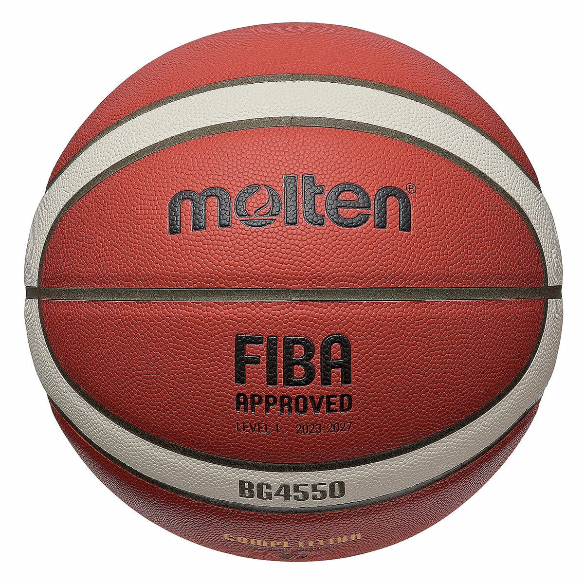 Molten BG4550 Basketball Size 7 Tan/Ivory Microfibre Composite Leather Indoor