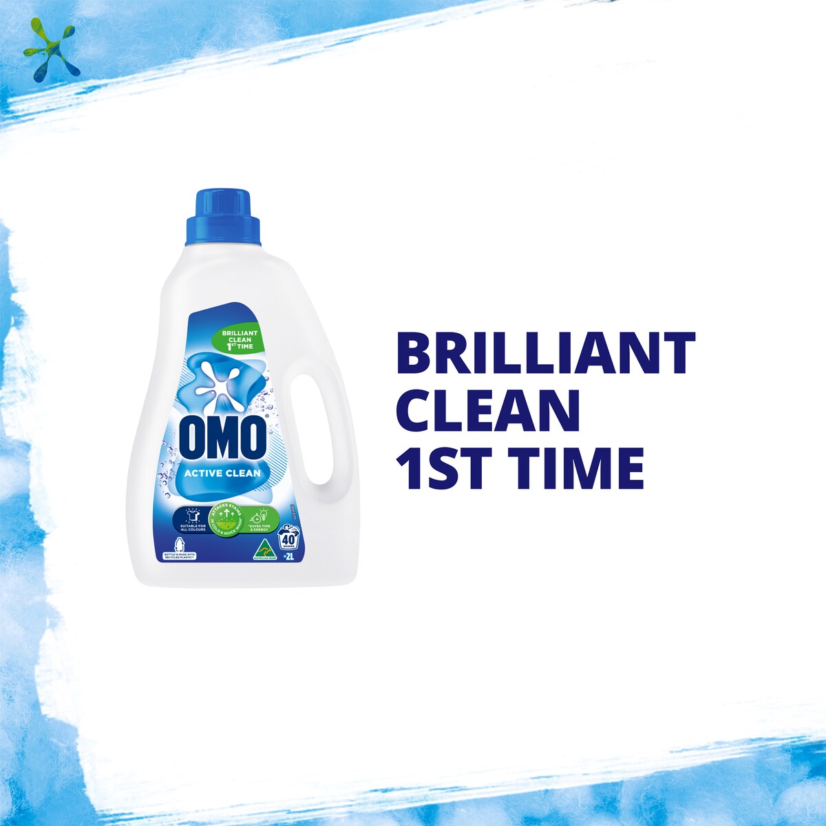 Omo Active Clean Laundry Liquid 2l