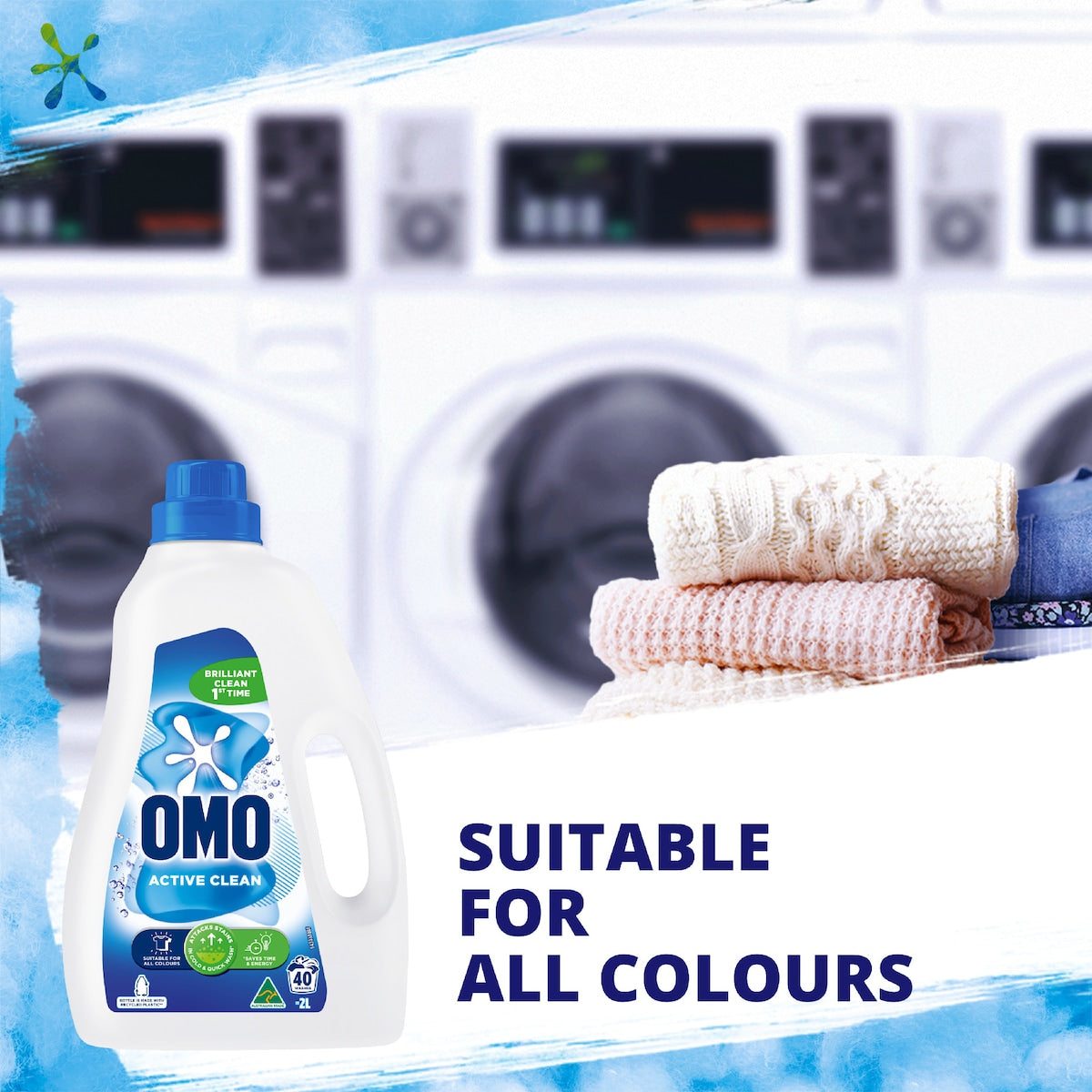 Omo Active Clean Laundry Liquid Detergent 2l