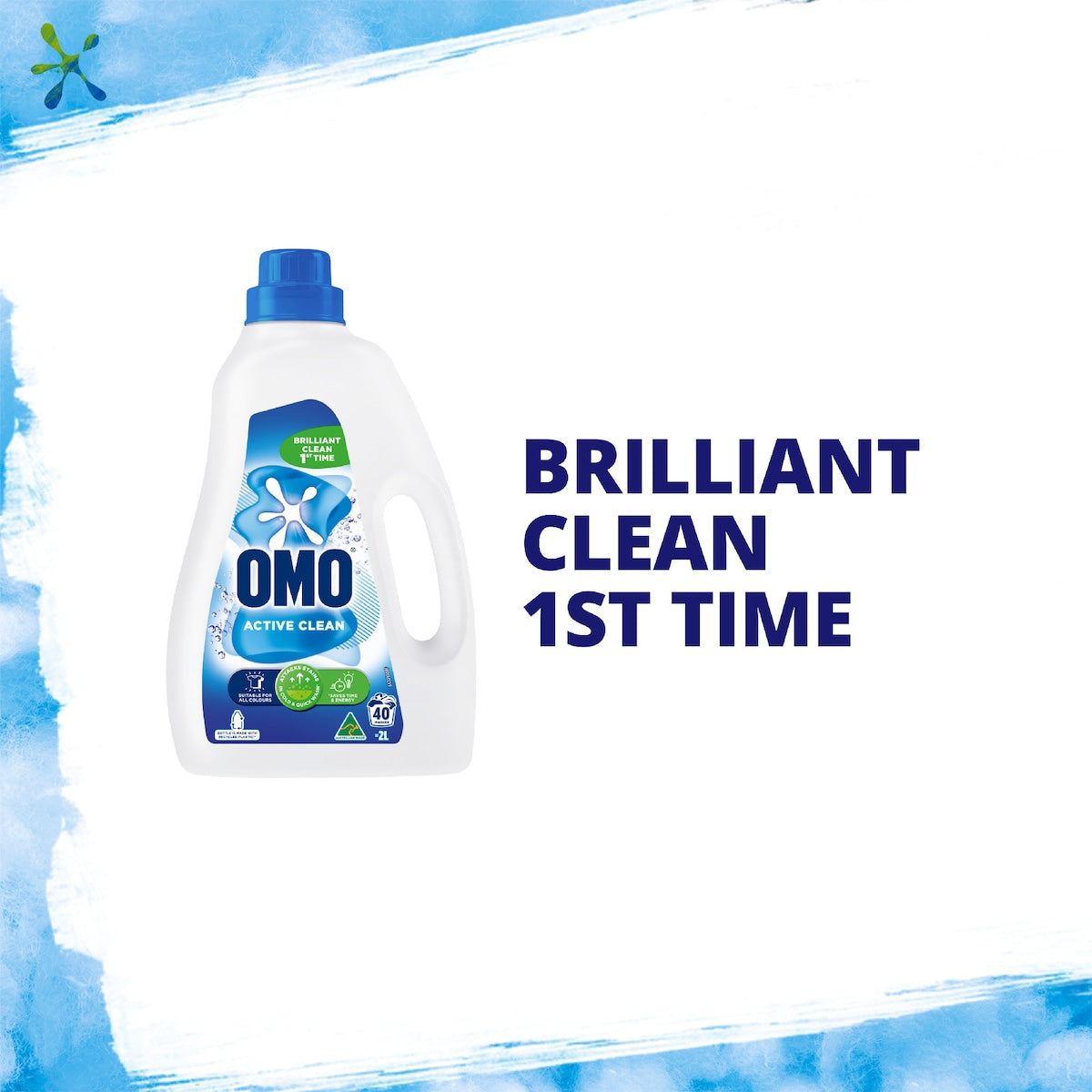 Omo Active Clean Laundry Liquid Detergent 2l