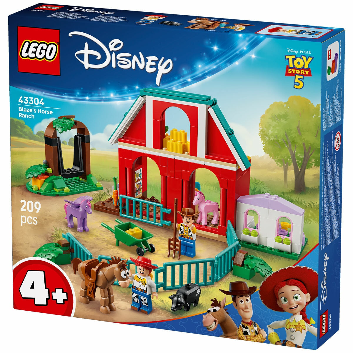 LEGO Toy Story 5 Blaze’s Horse Ranch 43304 209-Piece Easy Build