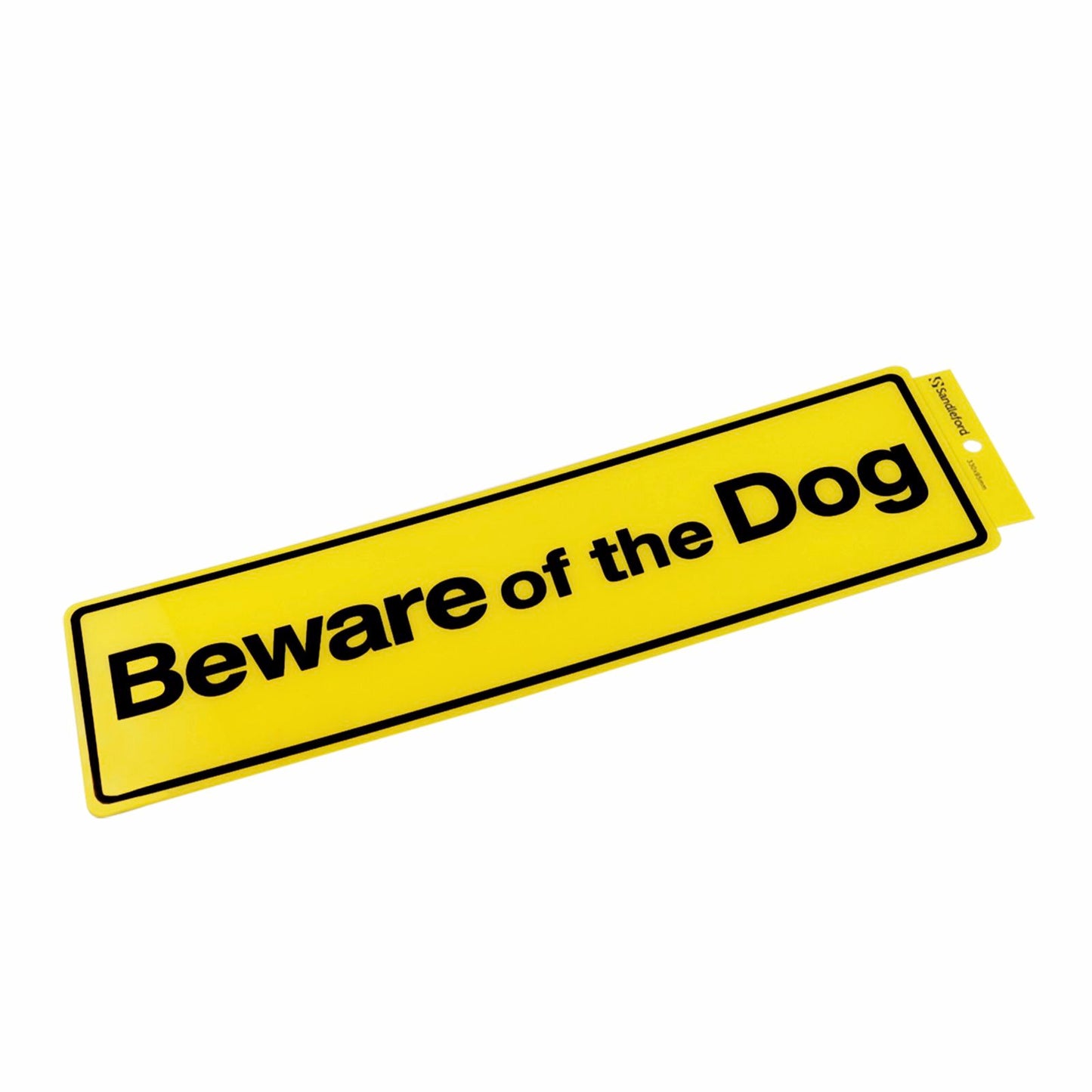 Sandleford Beware of the Dog Self Adhesive Sign - 330 x 95mm