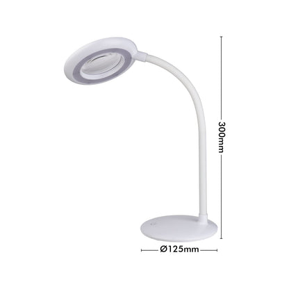 Verve Design Luka Magnifying Desk Lamp - 128 x 215mm