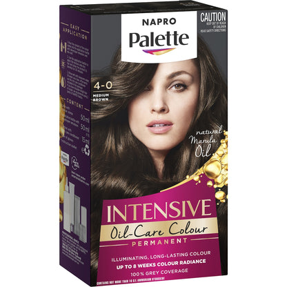 Napro Palette Intensive Oil-care Permanent Hair Colour Medium Brown Each