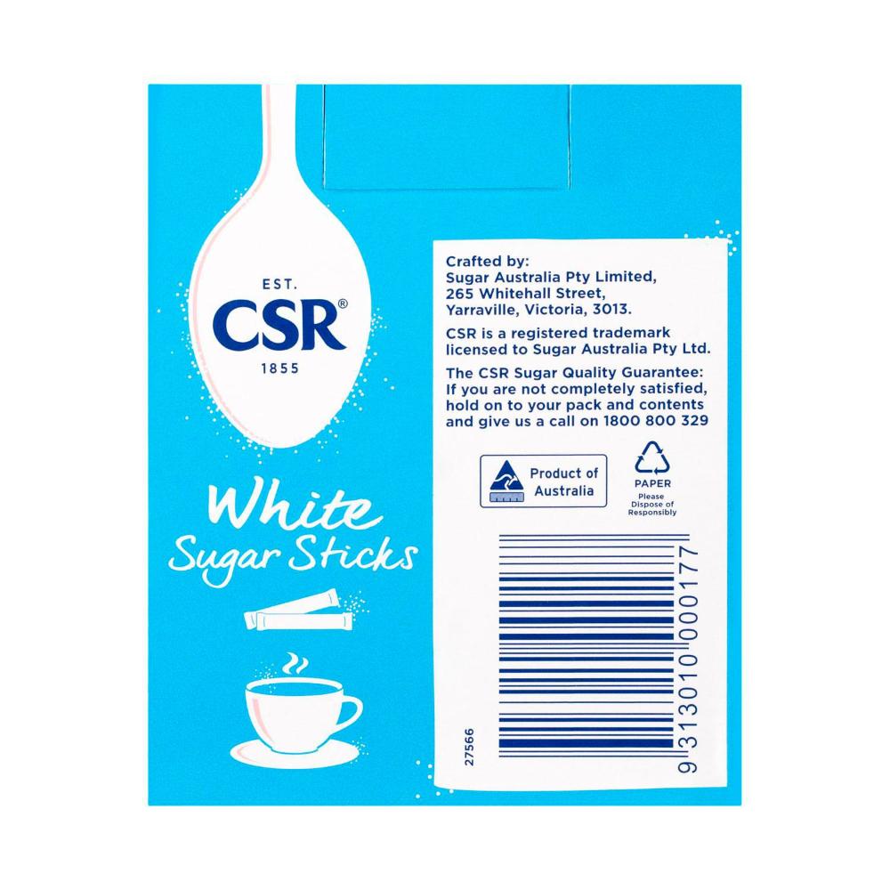 CSR Premium White Sugar Sticks - 50 pack