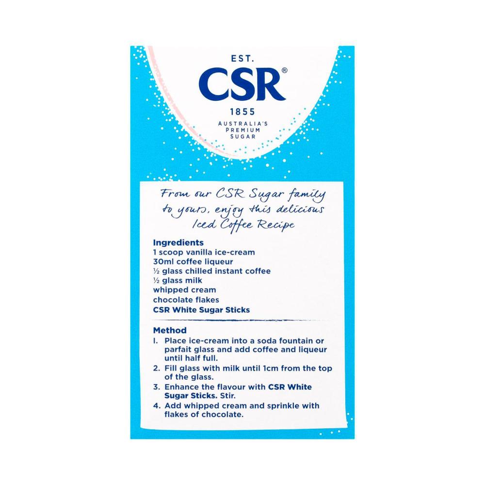 CSR Premium White Sugar Sticks - 50 pack