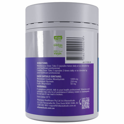 Vitaceuticals Magnesium+creatine Performance 120 Capsules