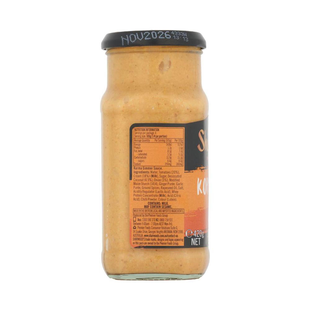 Sharwood's Korma Simmer Sauce - 420g