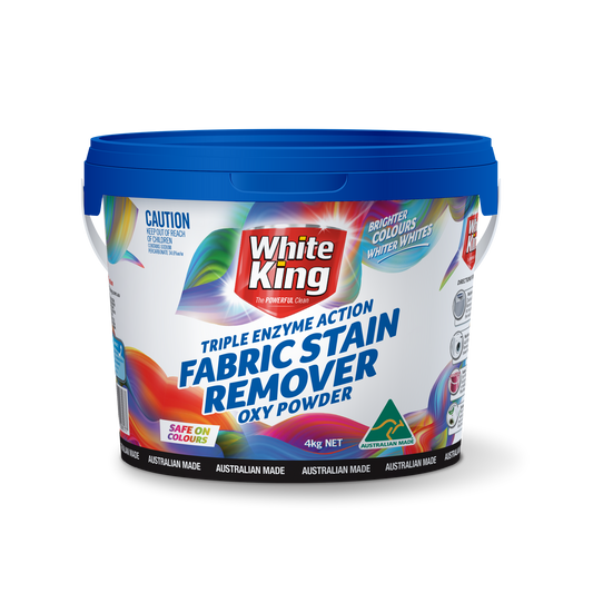 White King Fabric Stain Remover Oxy Powder - 4kg - 224 x 197mm