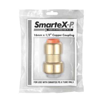 Smartex Pex Copper Conversion Coupling - 16 x 15mm