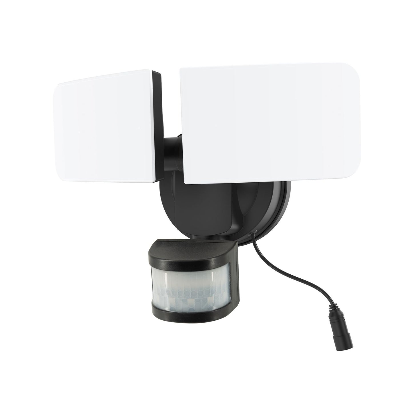 Arlec Solar Hybrid Powered Ketupa Twin Head Security Floodlight - 1000 Lumens - Black