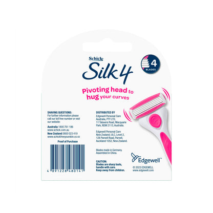 Schick Silk 4 Refills - 4 pack