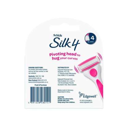 Schick Silk 4 Refills - 4 pack