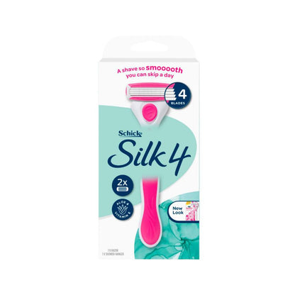Schick Silk 4 Razor Kit With 2 Blades - 1 Each
