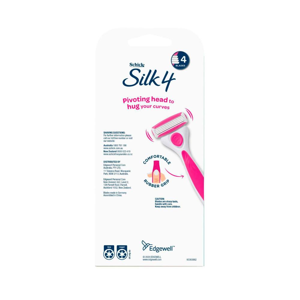 Schick Silk 4 Razor Kit With 2 Blades - 1 Each
