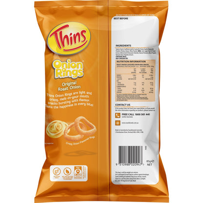 Thins Onion Rings Original Roast Onion 85g