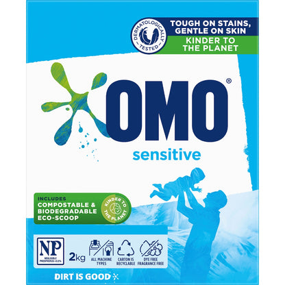 Omo Sensitive Laundry Powder Detergent 2kg